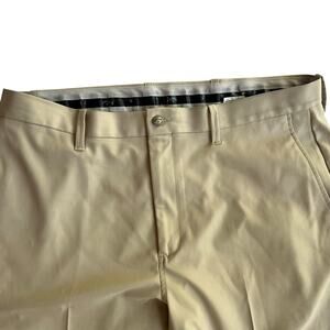 Callaway Men’s Golf Pants 38x32 Tan Flat Front Performance Stretch